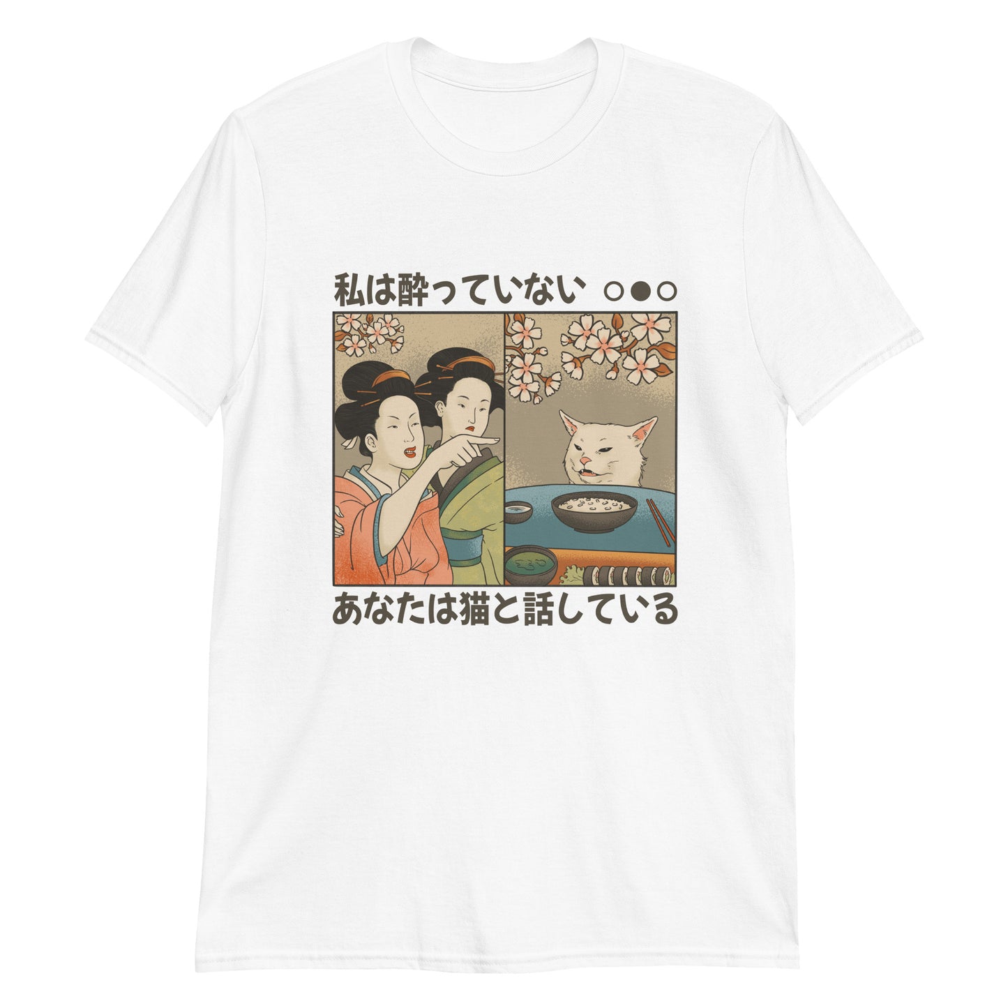 Japanese Aesthetic, Meme, Woman Shouting On Cat T-Shirt