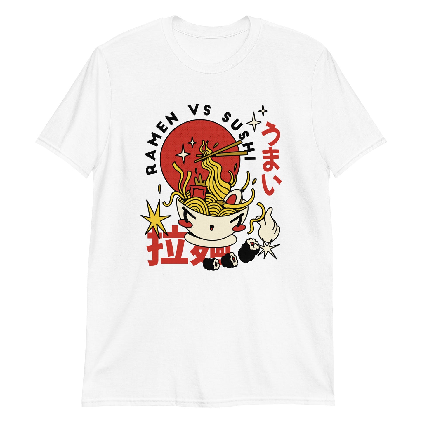 Japanese Aesthetic Ramen Vs Sushi T-Shirt