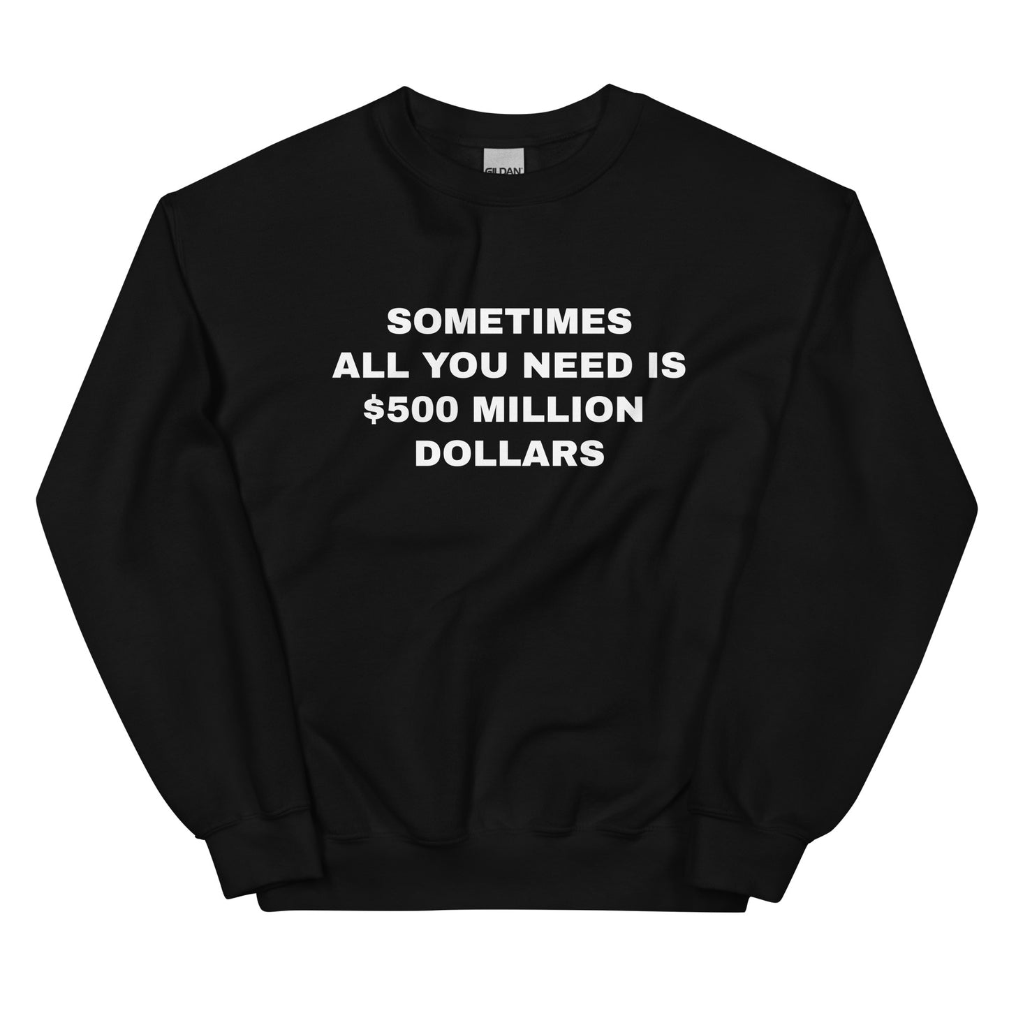 Sometimes All You Need Is 500 million Dollars Sweatshirt