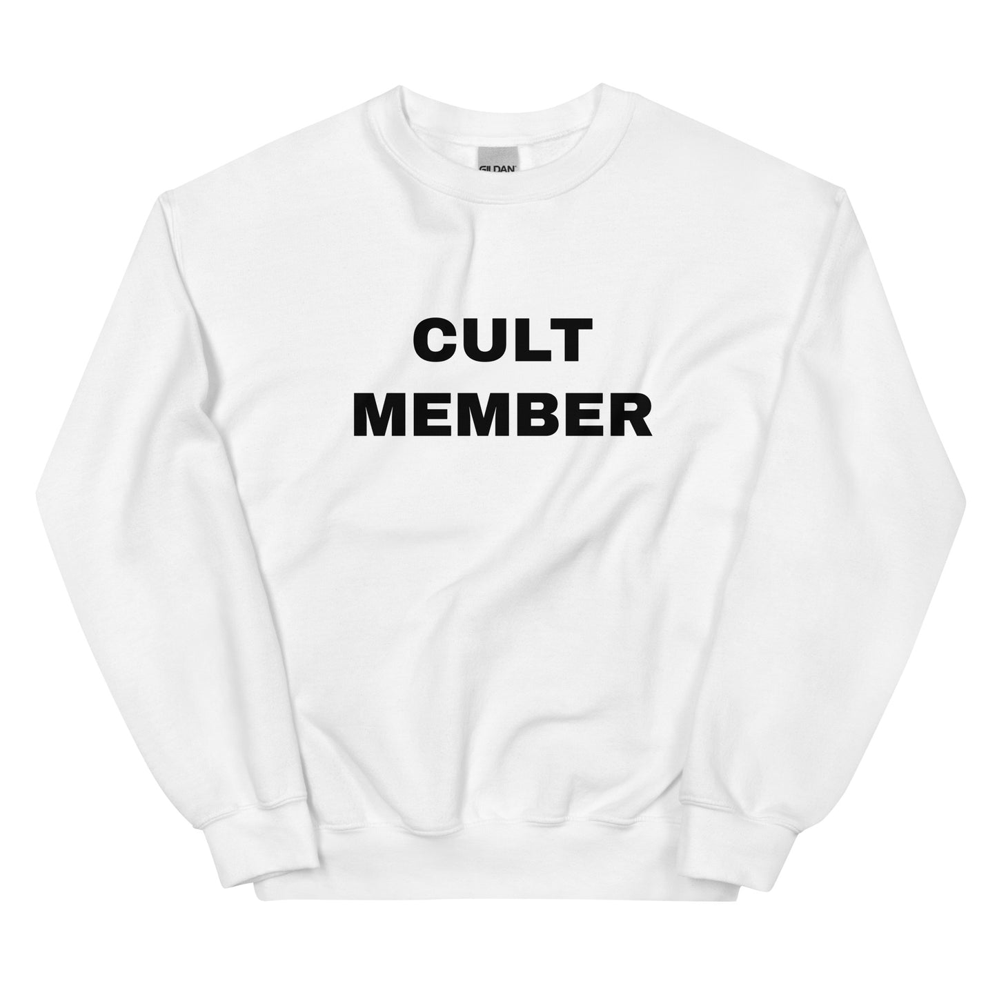 Cult Member Y2k Funny White Sweatshirt