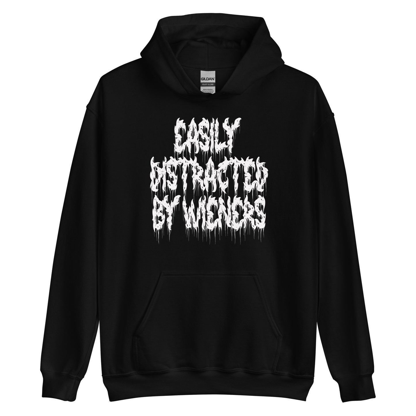 Easily Distracted By Wieners Goth Alternative Fashion Y2k Hoodie