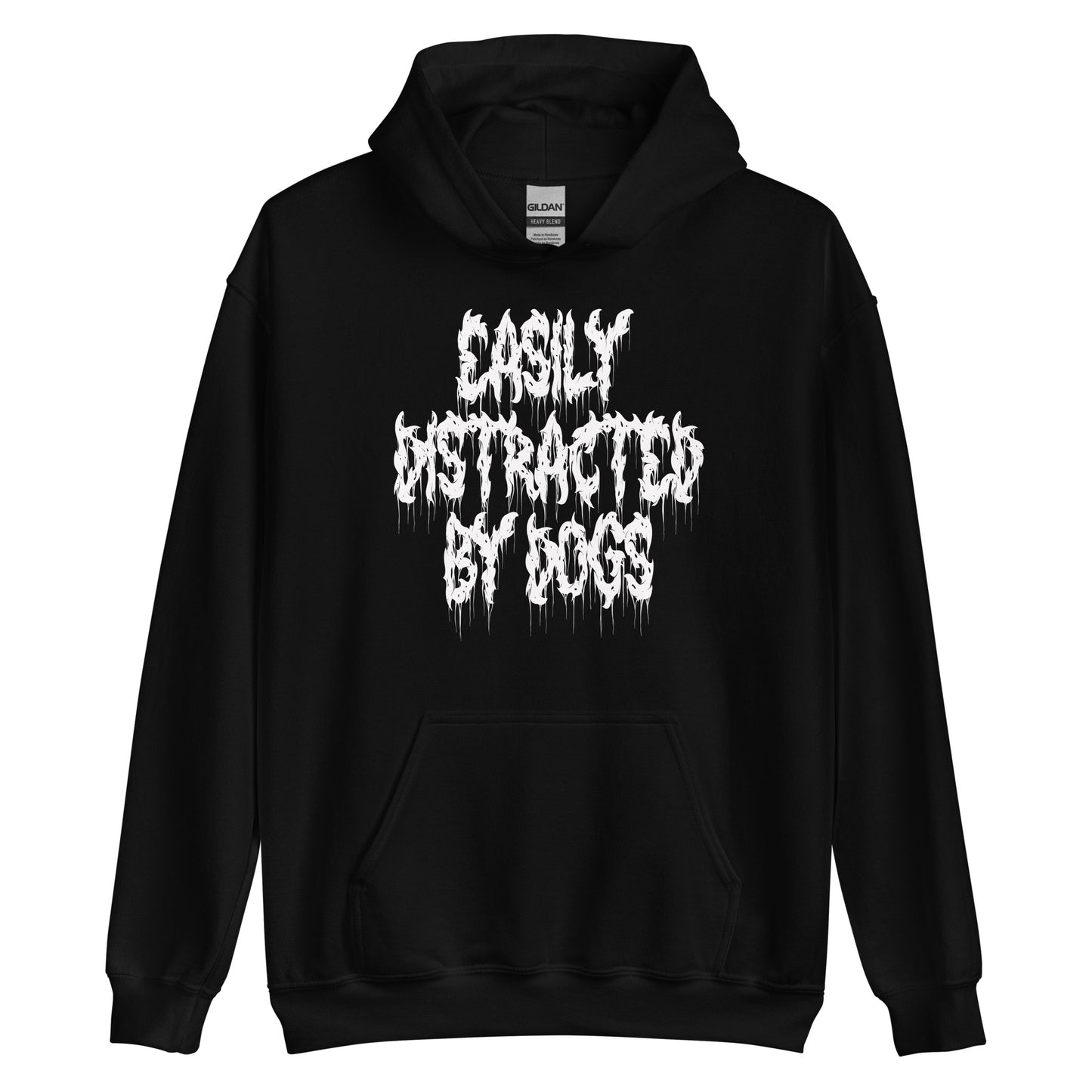 Easily Distracted By Dogs Goth Alternative Aesthetic Hoodie